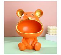 French Decorative Key Bowl, Desk Decoration Sculpture, Home Decor Key Bowl Decoration, for Decoration Hallway Living Room Storage Box,Orange C