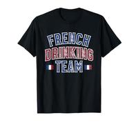 French Drinking Team - Funny Beer Wine Drinking Team T-Shirt