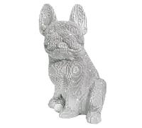 French Figurine - Made Resin Dog State, Seated Decoration | Decorative Animal Sculpture for Office Indoor Outdoor Living Room Bedroom Shelf Table Garden Desk Accent Gift Collec