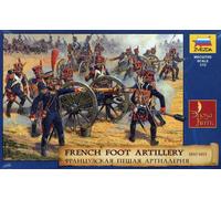 FRENCH FOOT ARTILLERY 1810-1815 - ZVEZDA 1/72 PLASTIC KIT
