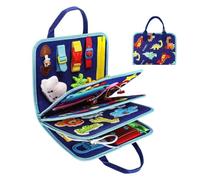 · French (FR): Feutrine Éducatif Jouet - Feutre Tissu 28x23cm | Maternelle Éveil Livre | Interactif Pédagogique Sensoriel Activité Planche Mobile Apprentissage Habileté Évolution Accessoire Pour