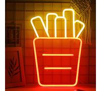 French Fries Enseignes Au Néon Frites Led Enseigne Au Néon Acrylique Néon Pour Les Affaires Rouge Néon Enseigne pour Chambres Cuisine Salle À Manger Voitures Restaurants Décoration