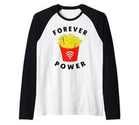 French Fries Forever Power T-Shirt Fryday Chemise Frites Manche Raglan
