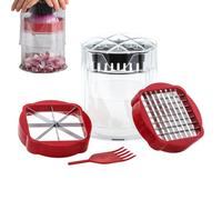 French Fry Cutter - Coupe-pommes de terre - Frites - Outil de découpe de frites | Coupe-fromage multifonction - Coupe-chips | Utilisation à domicile | Presse manuelle pour oignons et légumes