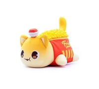 (French Fry)Meows Aphmau Plush Doll Aphmau Mee Meow Plush Toy Fries Burgers Bread Reindeer Food Cat Plushie