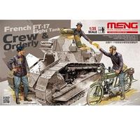 French Ft-17 Light Tank Crew & Orderly - 1:35e --model