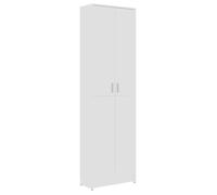 @FRENCH Garde-robe - Armoire de chambre - Porte-vetement - de couloir Blanc 55 x 25 x 189cm - Bois d'ingénierie - Armoire de