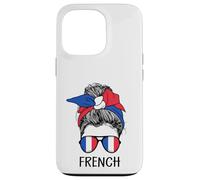 French Girl French Heritage France Flag Coque pour iPhone 13 Pro