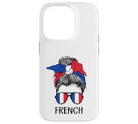French Girl French Heritage France Flag Coque pour iPhone 14 Pro