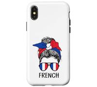 French Girl French Heritage France Flag Coque pour iPhone X/XS