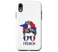 French Girl French Heritage France Flag Coque pour iPhone XR