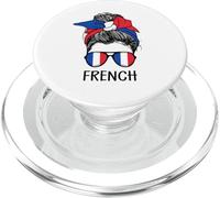 French Girl French Heritage France Flag PopSockets PopGrip pour MagSafe