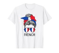 French Girl French Heritage France Flag T-Shirt