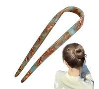 French hairPin - Women Hairpin Stick Accessories Long Classic 2-Prong Bun Styling Clip Elegant Durable Sleek Design Secure Updos | Everyday Stylish hairAccessory for Women Girls Friends