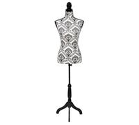 @FRENCH Haute qualité] Luxueux Buste de présentation Femme Buste Décoratif- Taille : 67cm Noir et blanc 745557