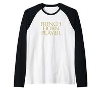 French Horn Player Wind Brass Music Instrument - French Horn Manche Raglan