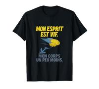 French Humor Brain Anchor Quote Graphic Print T-Shirt
