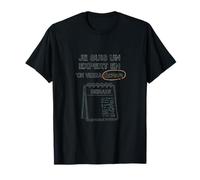 French Humor On Verra Demain Calendar Print T-Shirt