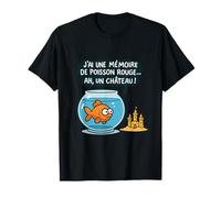 French Humor Poisson Rouge Memory Castle Graphic T-Shirt