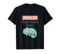 French Humor Spoiler: Tout finira Bien Chameleon Print T-Shirt
