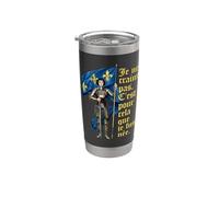 French I Am Not Afraid. I Was Born To Do This. Jeanne d'Arc Gobelet isotherme en acier inoxydable double paroi