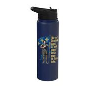French I Am Not Afraid. I Was Born To Do This. Jeanne d'Arc Stainless Steel Insulated Water Bottle