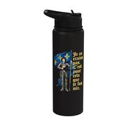 French I Am Not Afraid. I Was Born To Do This. Jeanne d'Arc Stainless Steel Insulated Water Bottle
