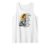 French I Am Not Afraid I Was Born to Do This Jeanne of Arc Débardeur