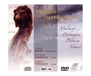 French Impresions : Sonates & Concerto Pour Contrebasse Et Piano.
