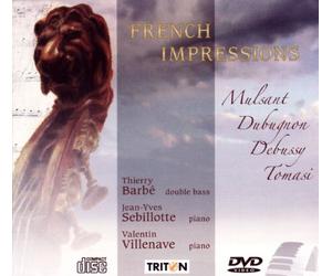 French Impresions : Sonates & Concerto Pour Contrebasse Et Piano.