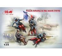 French Infantry On The March(1914)4figur - 1:35e -