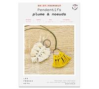 French Kits - DIY - Pendentifs - Plume & Noeuds K-0028 Multicolore