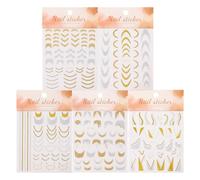 French Lines Autocollants pour ongles Motif lignes françaises