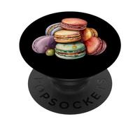 French Macaron Design Womens Baking Graphic for Mom PopSockets PopGrip Adhésif