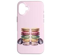 French Macaron Graphic Art for Women Girl and Baking Teacher Coque pour iPhone 16 Plus