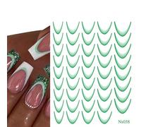 French Manicure Stickers, French Tip Stickers, Self-Adhesive Crescent French Nail Tips - Nail Accessories, Manicure Stickers, Women Nail Foil, Fingertip Stickers For Birthdays, Christmas