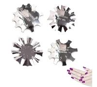 French Manucure Pochoir Cutter Manucure FrançAis Plaque D'Acier,Tondeuse MéTal ModèLe D'Ongle French Manucure Pochoir Cutter Pour,French Sourire Ligne Coupe Pour Gel Uv Acrylique Modelage