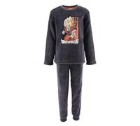 French Market Ensemble Pyjama Hiver Chaud Polaire Garçon Goku Super Saiyan (8 Ans, DBS2080 Gris)