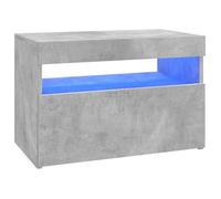 @FRENCH Meuble TV - TOP VENTES - Armoire Basse Télé avec lumières LED gris béton 60 x 35 x 40cm - Table de Télévision 14724