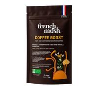 French Mush BOOST - Café Arabica Bio aux 5 Champignons : Lion’s Mane, Cordyceps, Chaga, Maïtaké, Pleurote - Énergie & Concentration - Sans Sucres Ajoutés - Fabriqué en France - 60 doses
