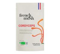 French Mush Cordyceps Bio - 168 Gélules Vegan - Champignon pour l’Énergie, le Bien-Être et les Performances Physiques - 1 à 2 Gélules par Jour