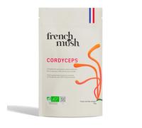 French Mush Cordyceps Bio Poudre Grand Format - 90 g Vegan - Énergie, Vitalité, Performances Physiques - Se Mélange à l’Alimentation ou aux Boissons - Testé en Laboratoire - Fabriqué en France