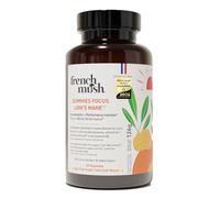 French Mush Lion’s Mane Gummies - Complément Mémoire et Concentration - Multivitamines avec Vitamine C, B6, Acérola et Thé Vert - Bien-Être, Relaxation - 42 Gummies Vegan Multifruits