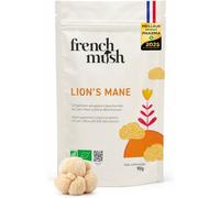 French Mush Lions Mane Bio Poudre - 90 g Vegan | Humeur, Focus, Crinière de Lion, Hericium erinaceus, Se Mélange aux Boissons, Testé en Laboratoire, Fabriqué en France