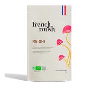 French Mush Reishi Bio Poudre Grand Format - 90 g Vegan - Relaxation, Sommeil Réparateur, Bien-Être - Se Mélange à l’Alimentation ou aux Boissons - Extrait Naturel - Fabriqué en France