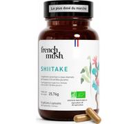 French Mush Shiitaké Bio - 56 Gélules Vegan | Immunité, Digestion & Bien-Être Général, Lentinula edodes, Extrait Concentré, Testé en Laboratoire, Fabriqué en France