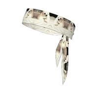 French Poodle Bandanas de sport unisexe - Bandanas athlétiques pour tennis, course à pied, yoga - Bandes élégantes et réglables