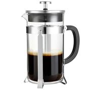 French Press - Cafetière à Piston, Percolateur à Café en Verre Borosilicate Résistant à la Chaleur, Plage de Température -20°C à 130°C, Idéal pour Maison, Bureau, Café ou Salon (1L)