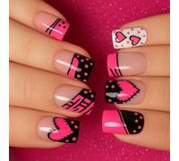 French Press Stick Nails avec design élégant pour femmes à la mode transformation beauté faux ongles français