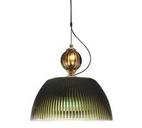 French Retro Hanging Light,Creative High Transmiss Metal Glass Pendant Lamp, Light Source Chandelier,Hotel Bedroom Study Room Decorative Lighting Fixtures